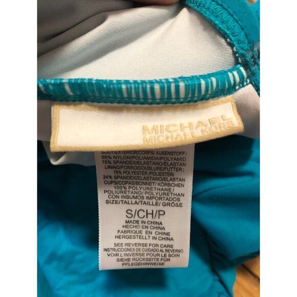 Michael Michael Kors Blue Swimsuit 2 Piece Tankini Top and Bottoms Size S - Picture 4 of 4